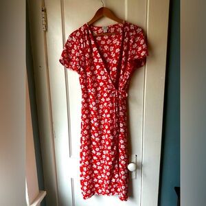 J.Crew Floral Wrap Dress